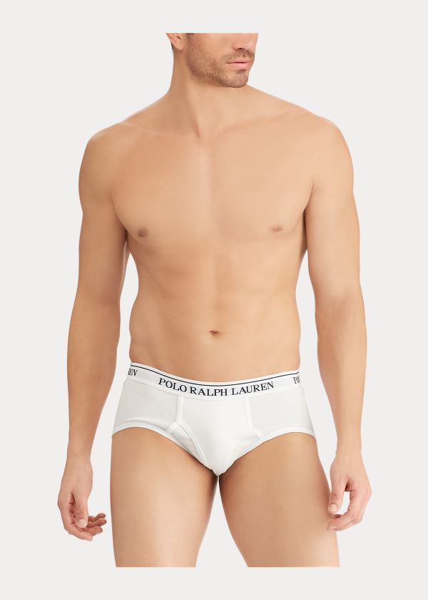 Men's Polo Ralph Lauren Cotton 4-Pack Briefs | 918523JCW